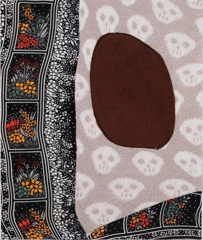 Bruno Smith Untitled, 2017, Textile collage, 10h x 8w in