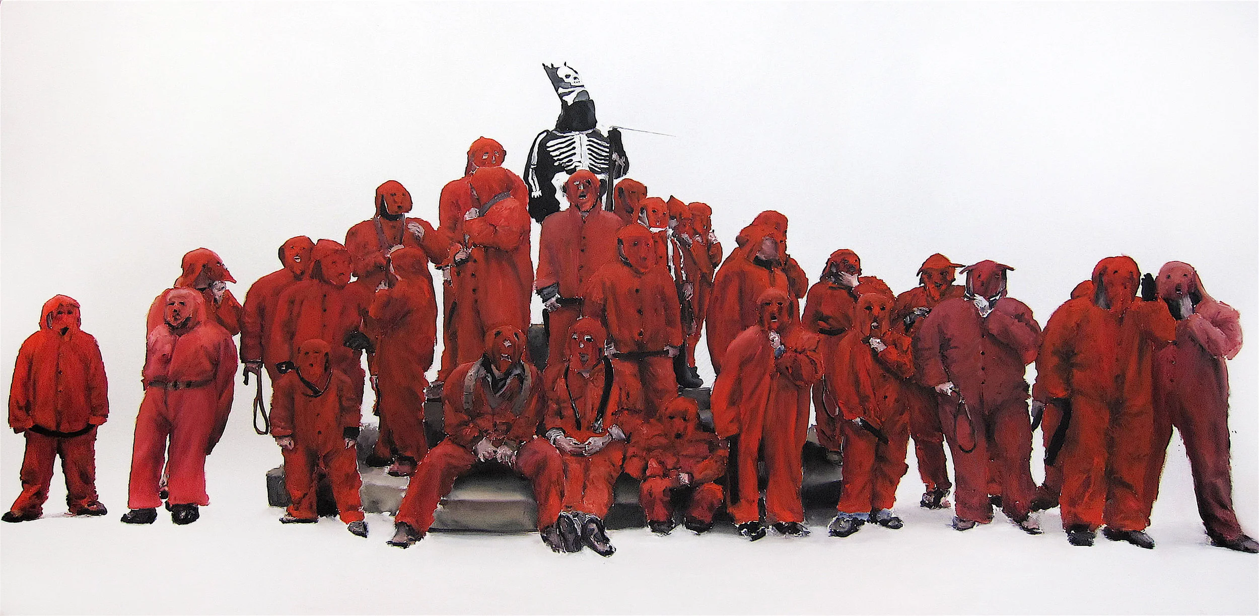 Los Diablos Rojos, 2011, Oil on canvas, 200 cms x 400 cms