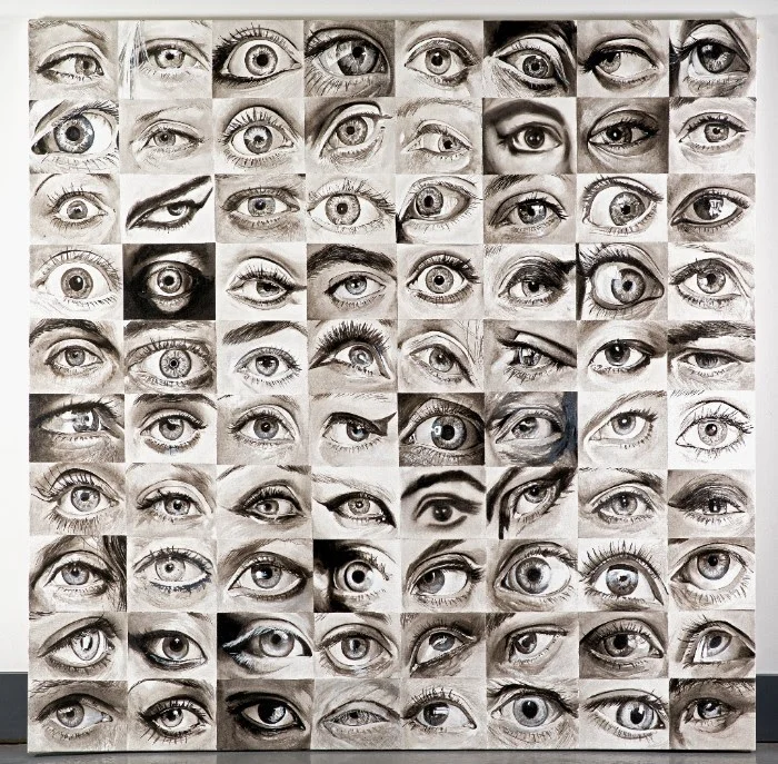 80 Eyes, 2014 , Acrylic on canvas, 78h x 78w in