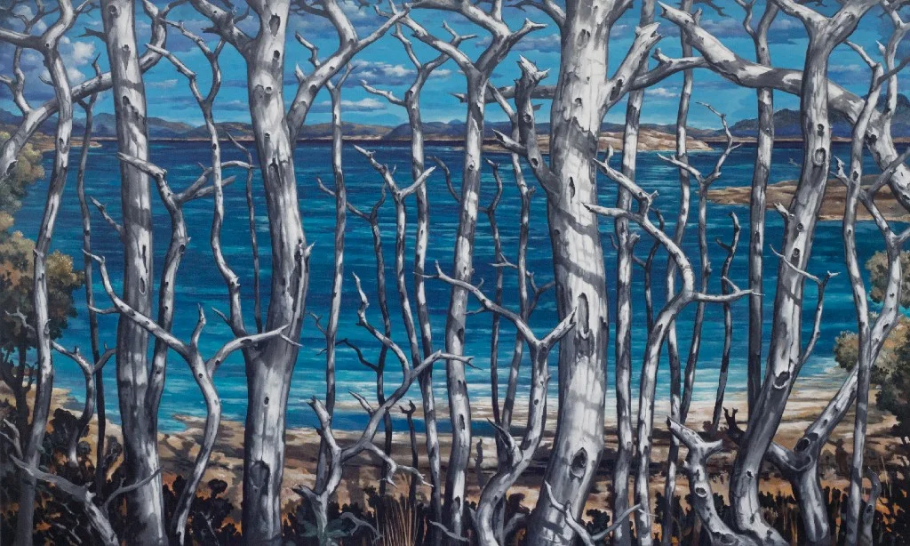Playa Popa, 2017, Acrylic on linen, 180 x 250 cms
