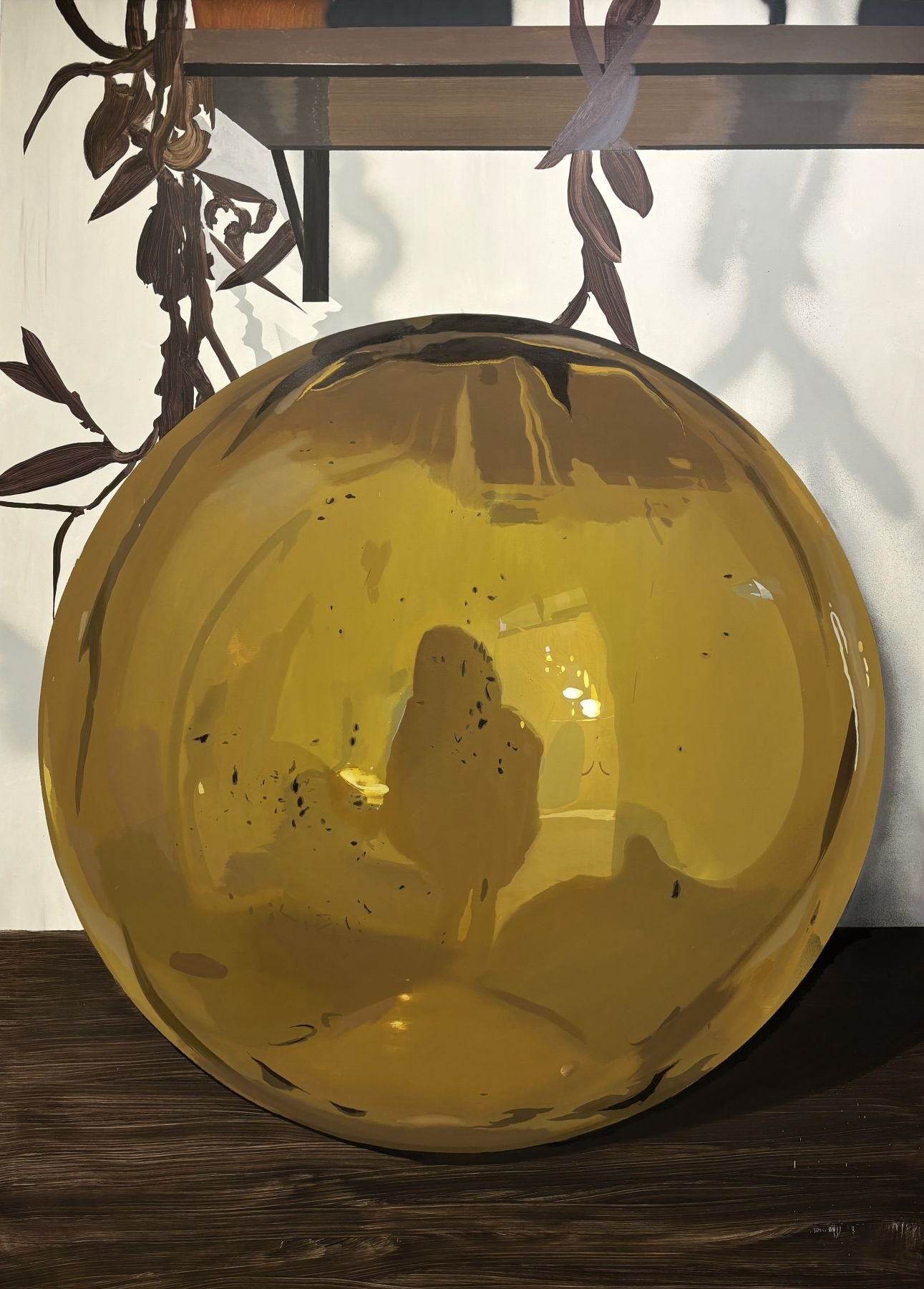 Julia Santa Olalla Bola, 2024 Oil on linen 98.43h x 70.47w in 250h x 179w cm