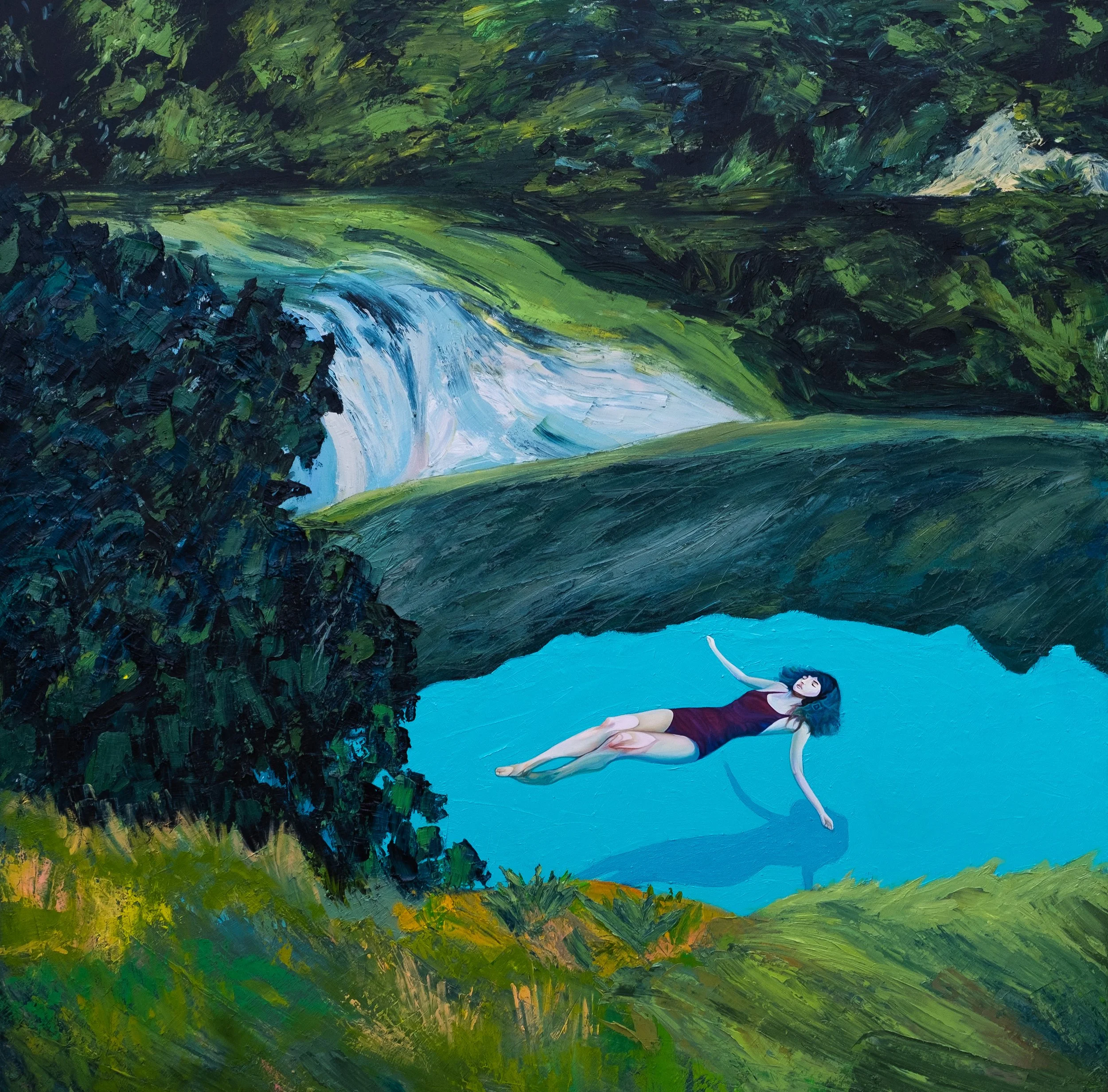 Gustavo Peña La Modelo, 2026 Oil on Canvas 177.80h x 177.80w cm