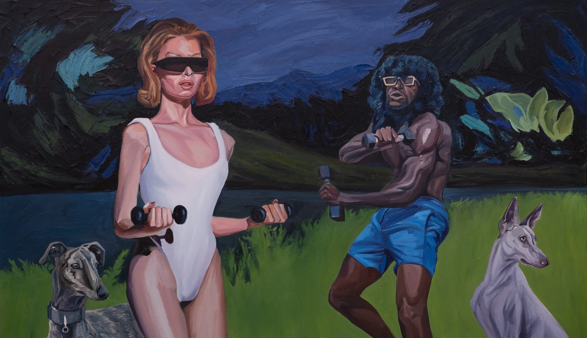 Gustavo Peña Ocurrencia Regular, 2026 Oil on Canvas 121.92h x 208.28w cm