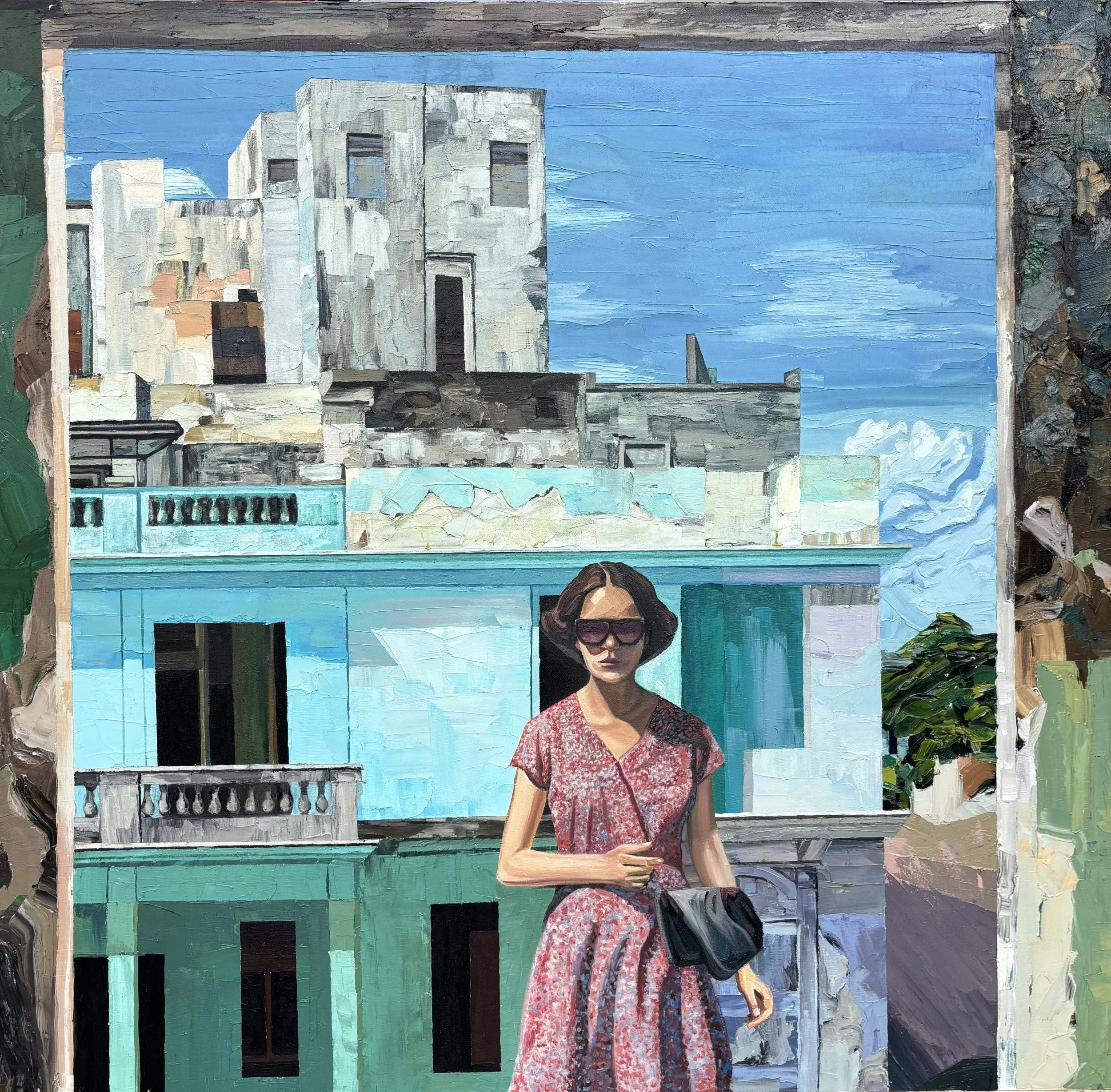 Gustavo Peña Zona #1, 2023 Oil on Canvas 162.56h x 190.50w cm