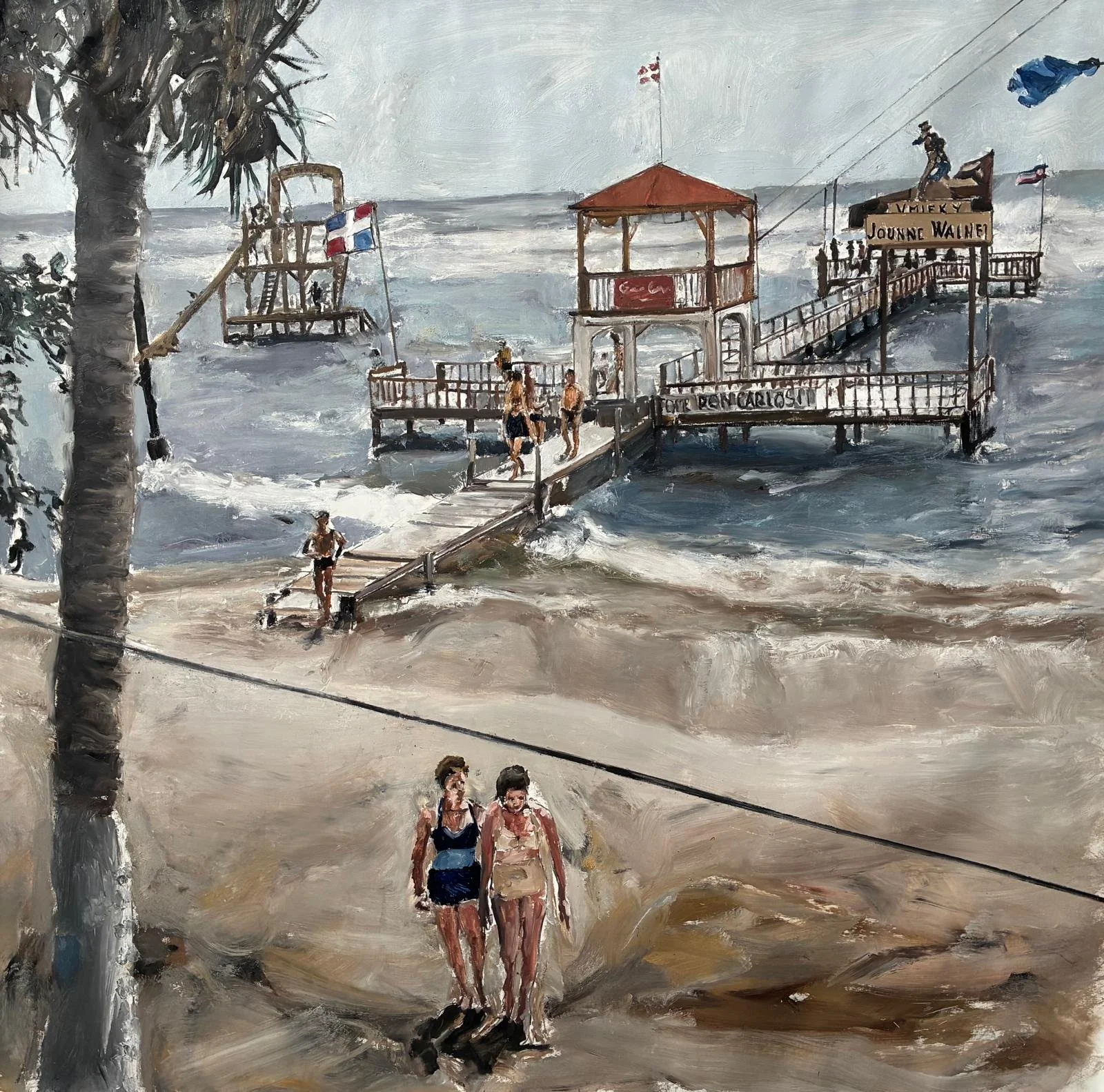 Santiago Ydáñez Embarcadero 1, 2026 Oil on Canvas, 78.74h x 78.74w in