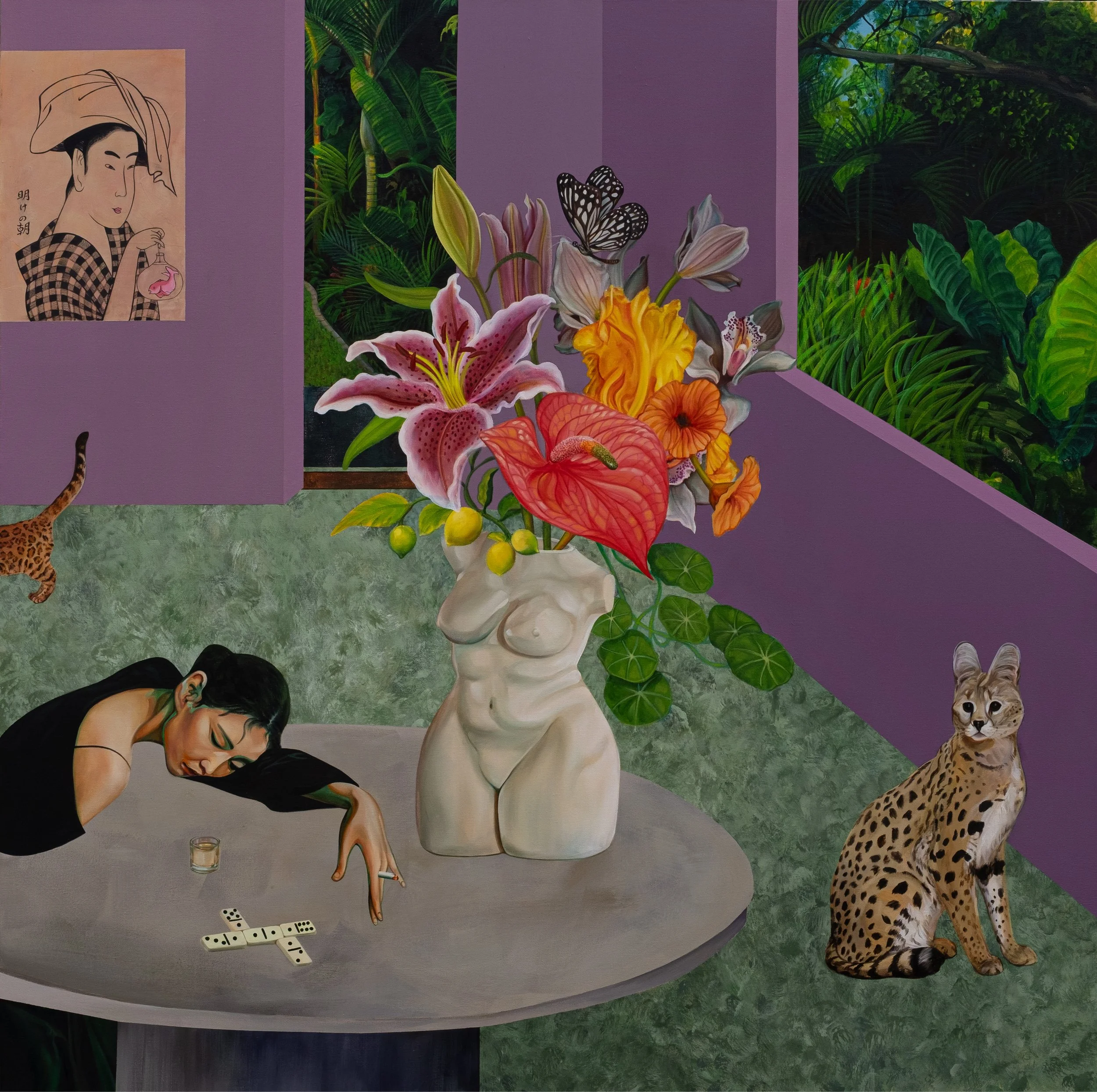 Manuela Corji La Mañana Después 2026 Oil on canvas 48x48 inches.jpg