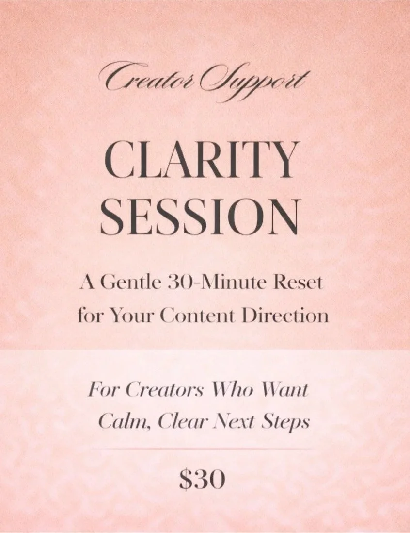 Creator Clarity Session