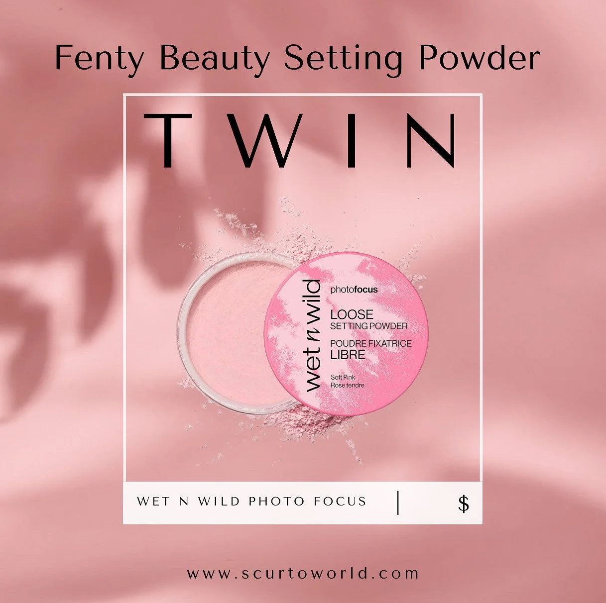Fenty Beauty Setting Powder Twin: Wet n Wild Photo Focus