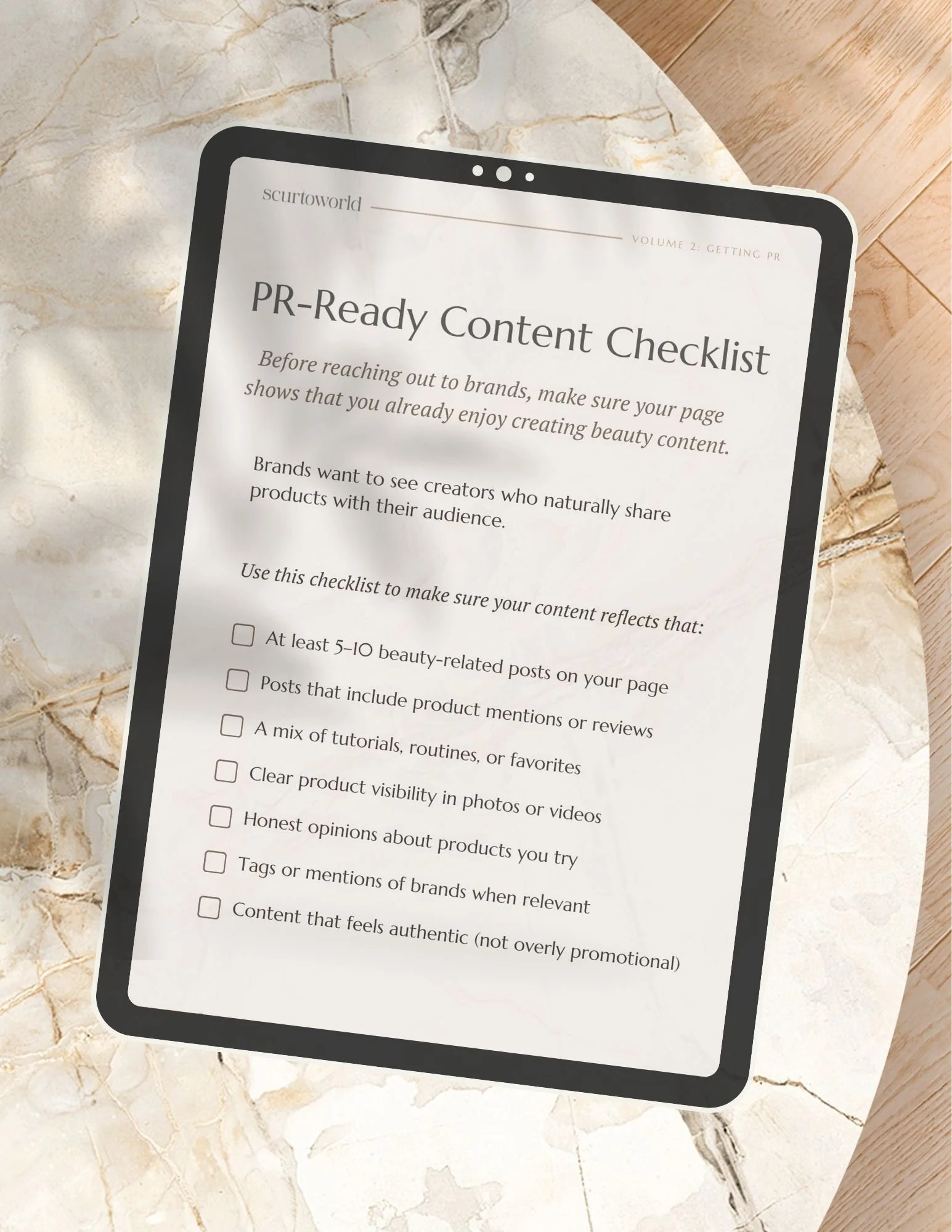 Free PR-Ready Content Checklist