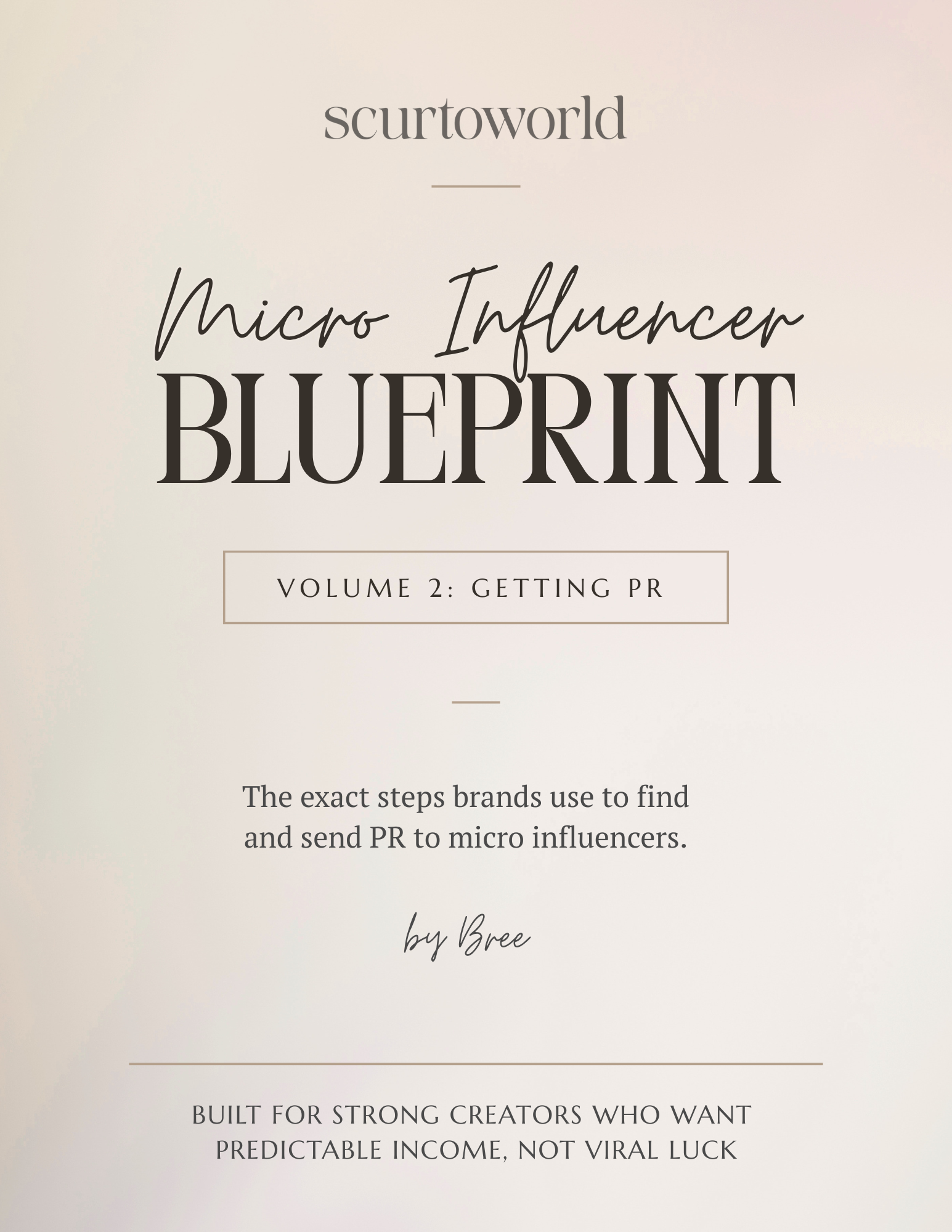 Micro Influencer Blueprint Vol. 2: Getting PR