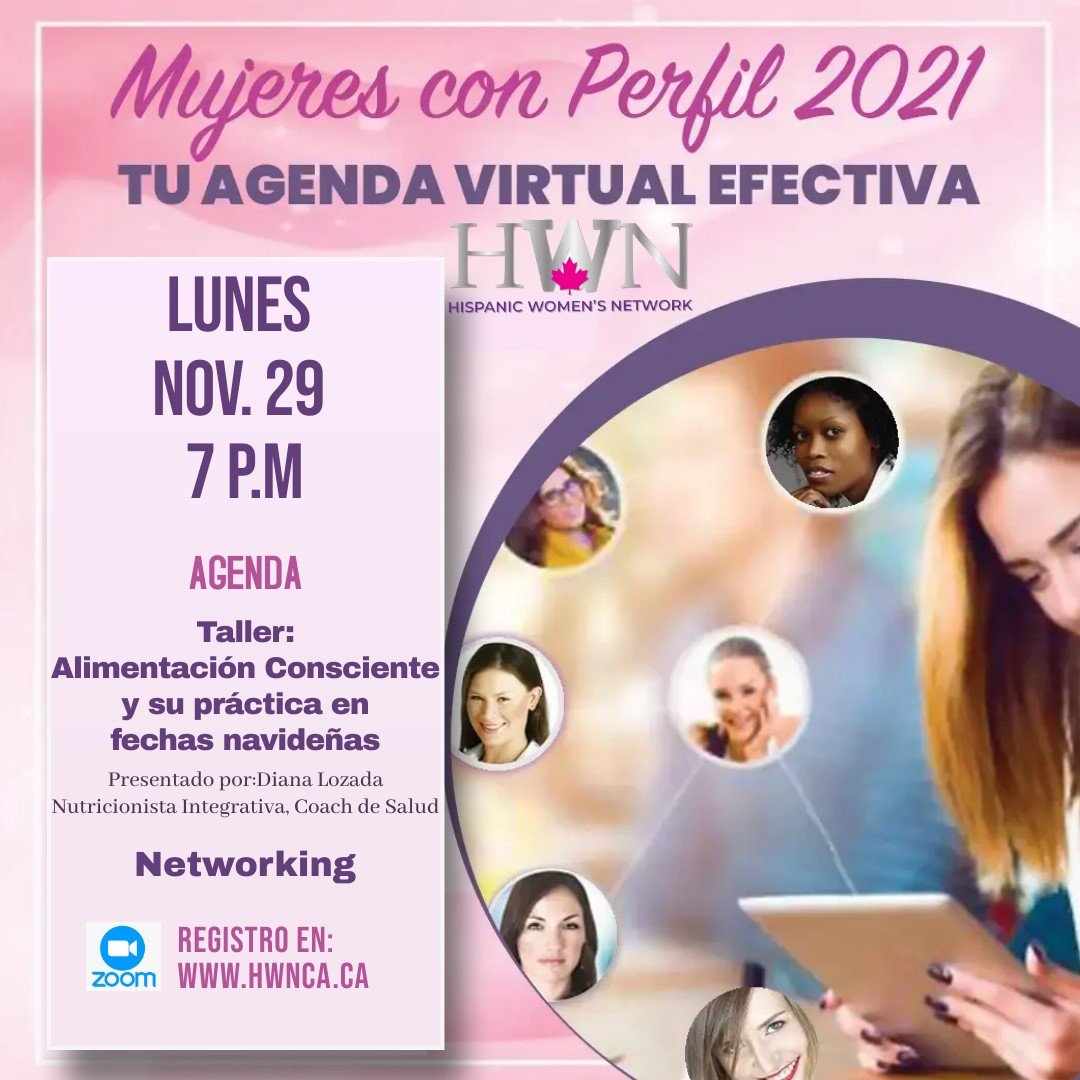 Taller Virtual: Alimentacion Conciente y su practica en festividades