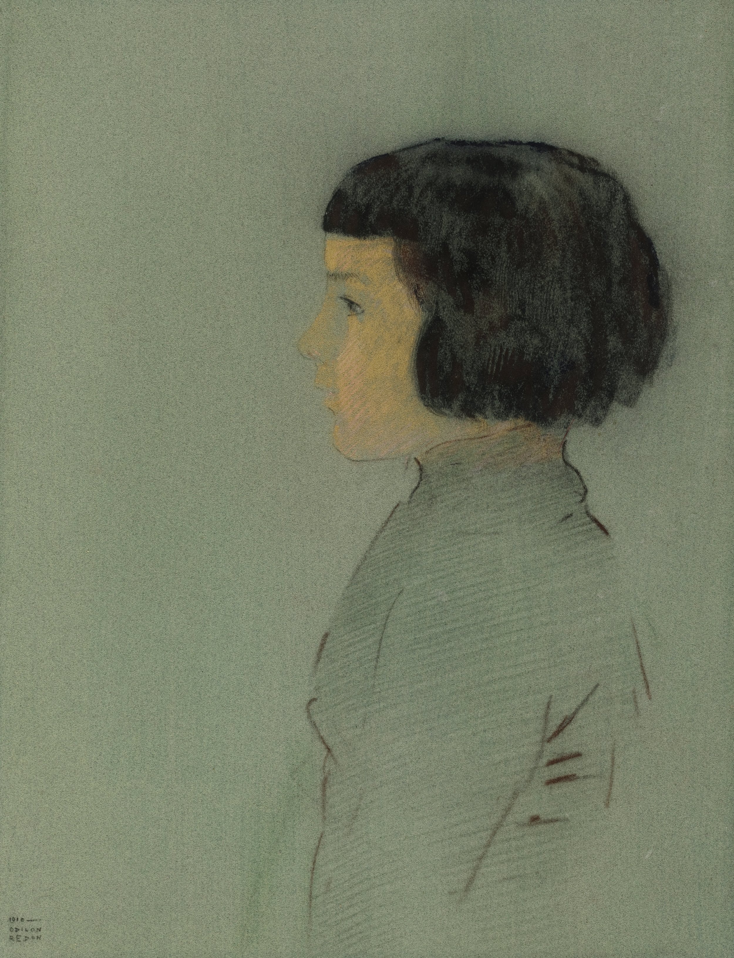 Young Woman in Profile