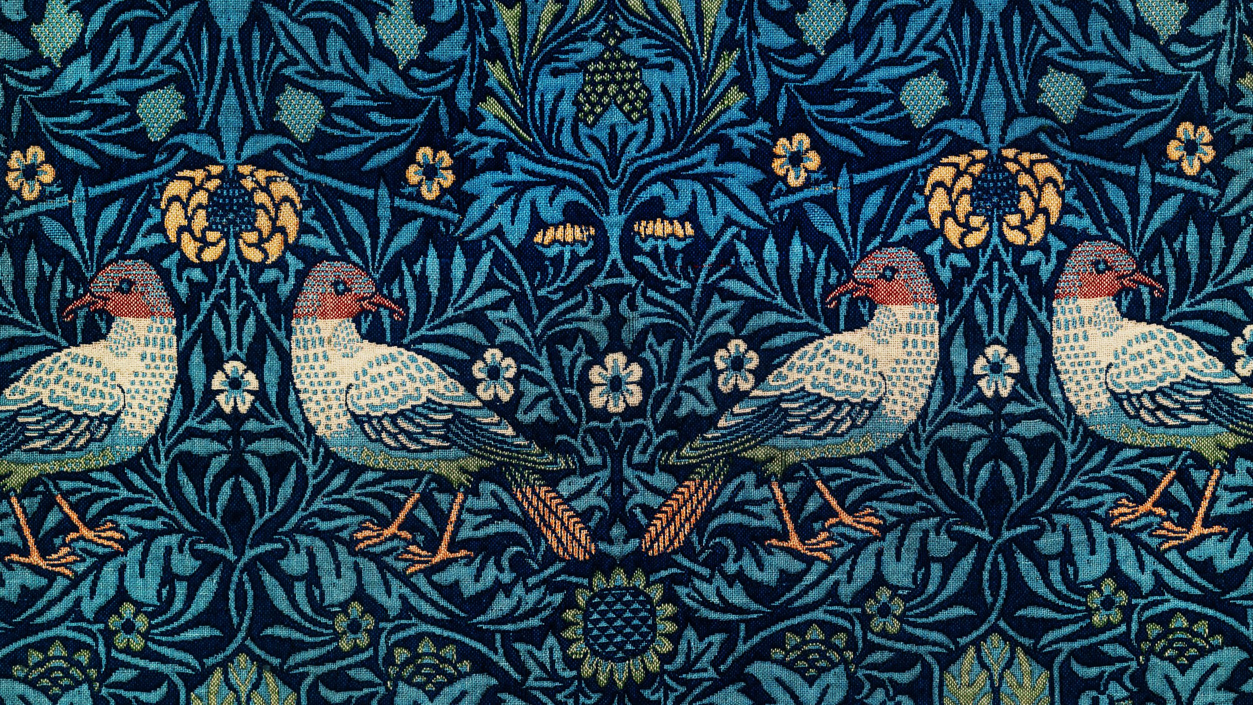 William Morris Bird candle home decor