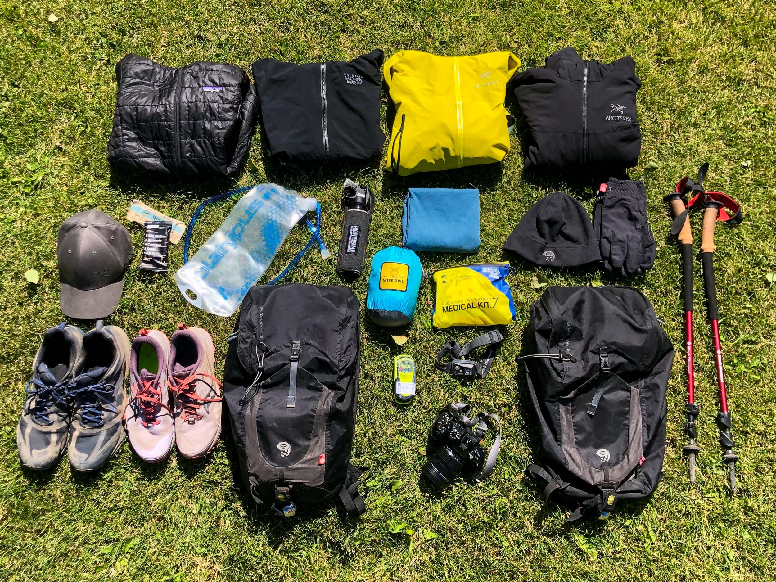 Equipment Sunday Hikes Backpacking Trip Essential Day Hike Gear