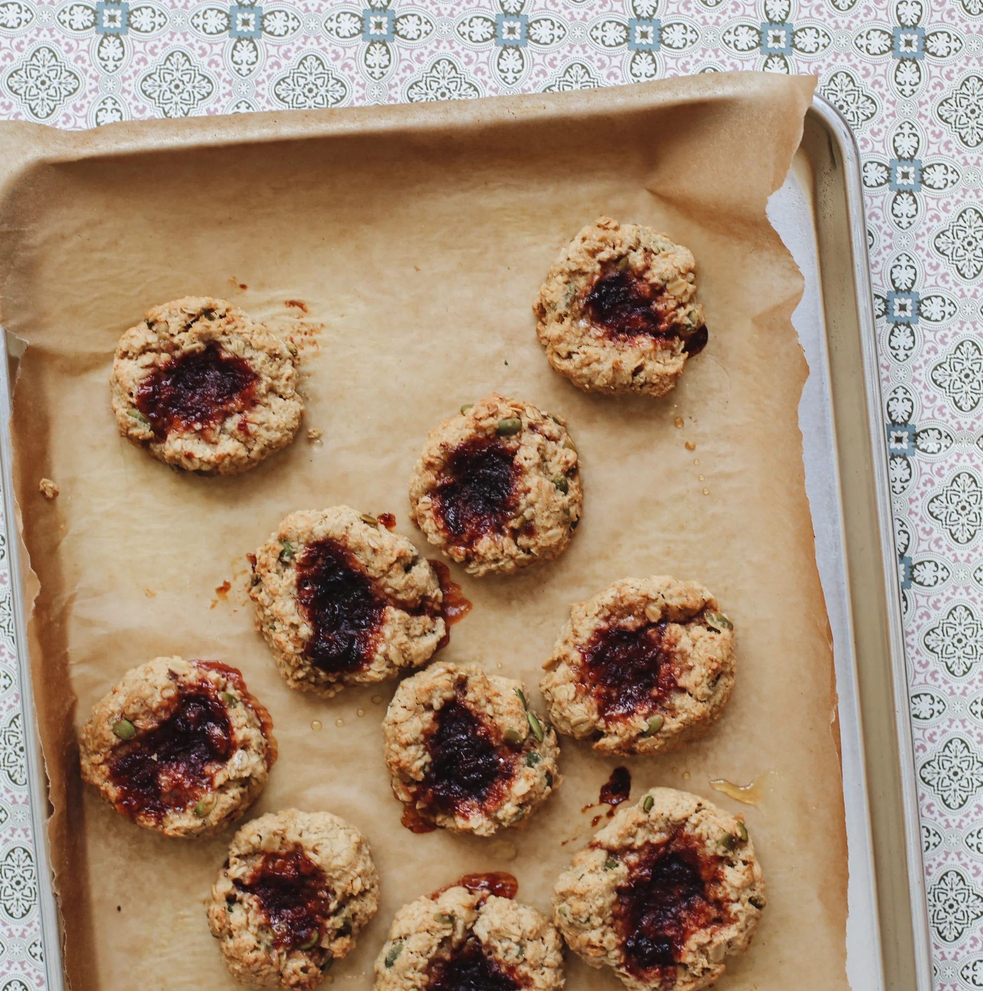 Cherry Chai Thumbprints