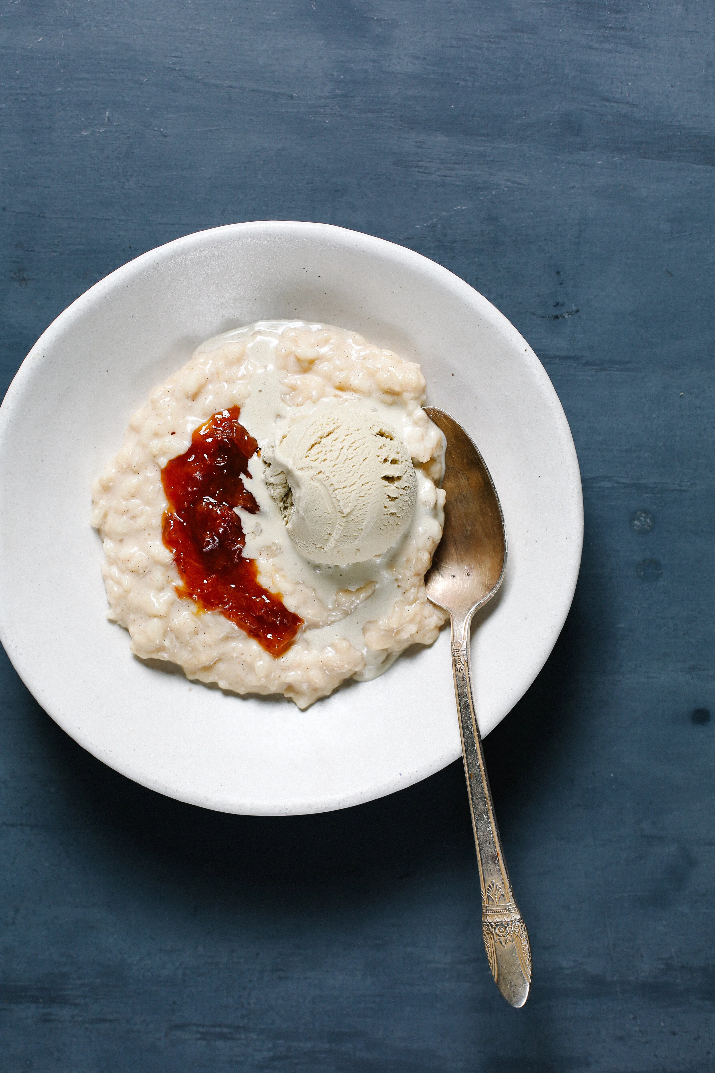 Spiced Rice Pudding + Cherry Chai Jam
