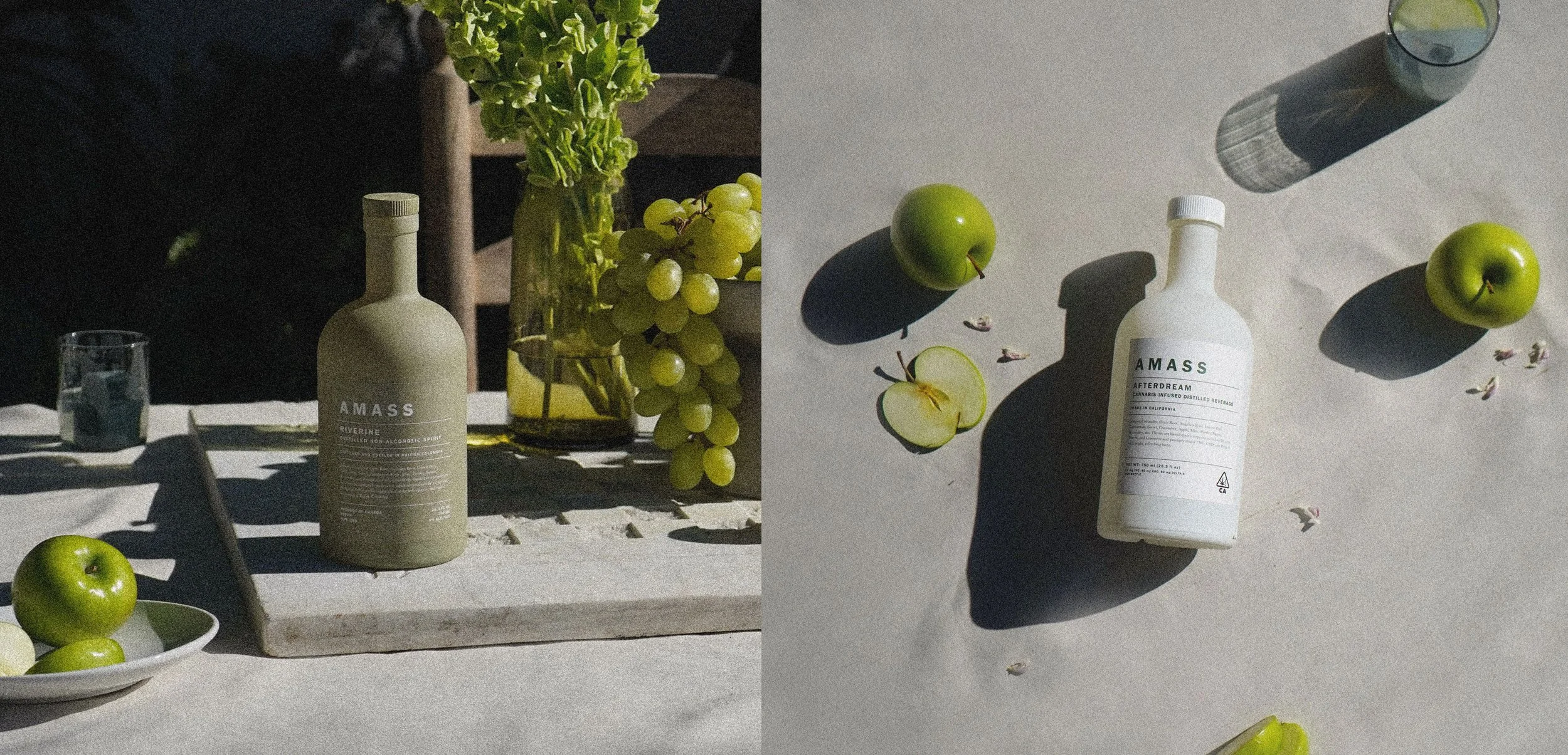  Riverine, a non-acloholic distilled spirit, and Afterdream, a cannabis-infused distilled spirit   photos by Yong Loh  