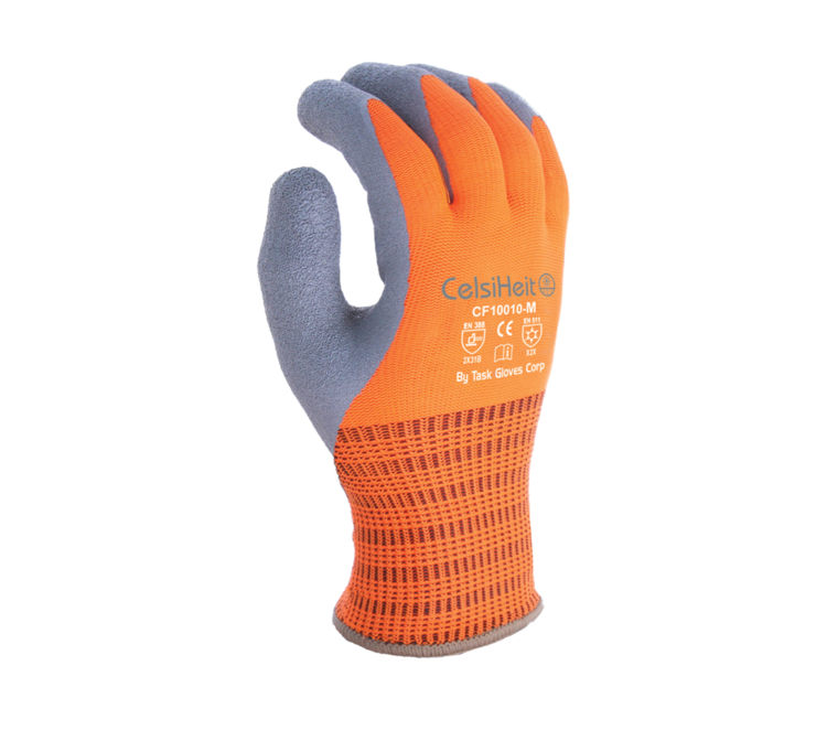 Pack of 12 West Chester 703CONF/M Zone Defense Orange HPPE Shell with Black Nitrile Foam Palm Coat Medium Orange 