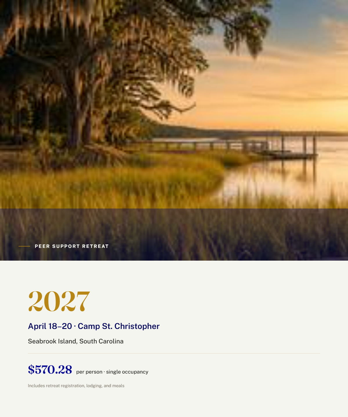 2027 Peer Support Retreat Registration