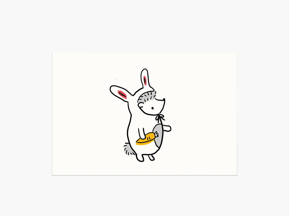 Bunny Suit Postcard (Seconds)