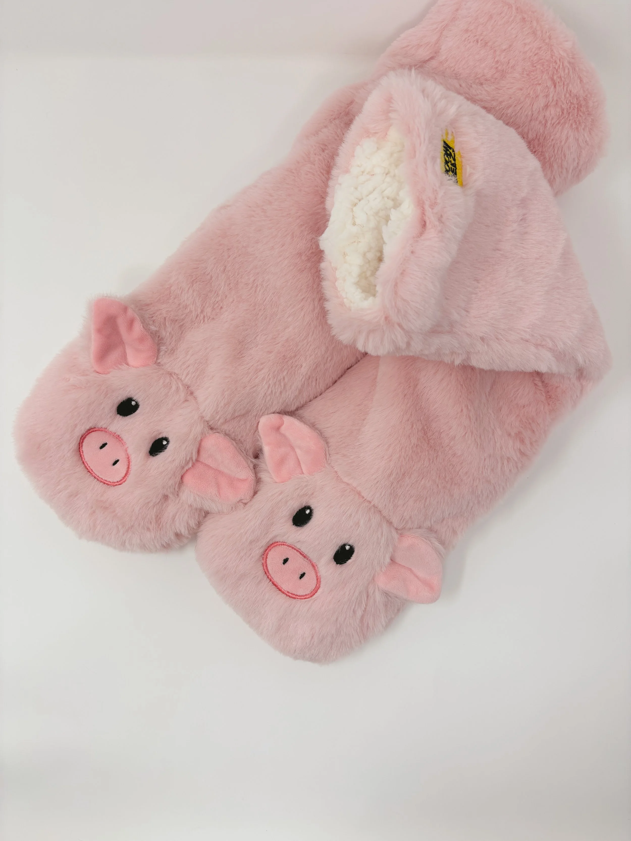 Women's "Le Piggy" Gripper Slipper Socks