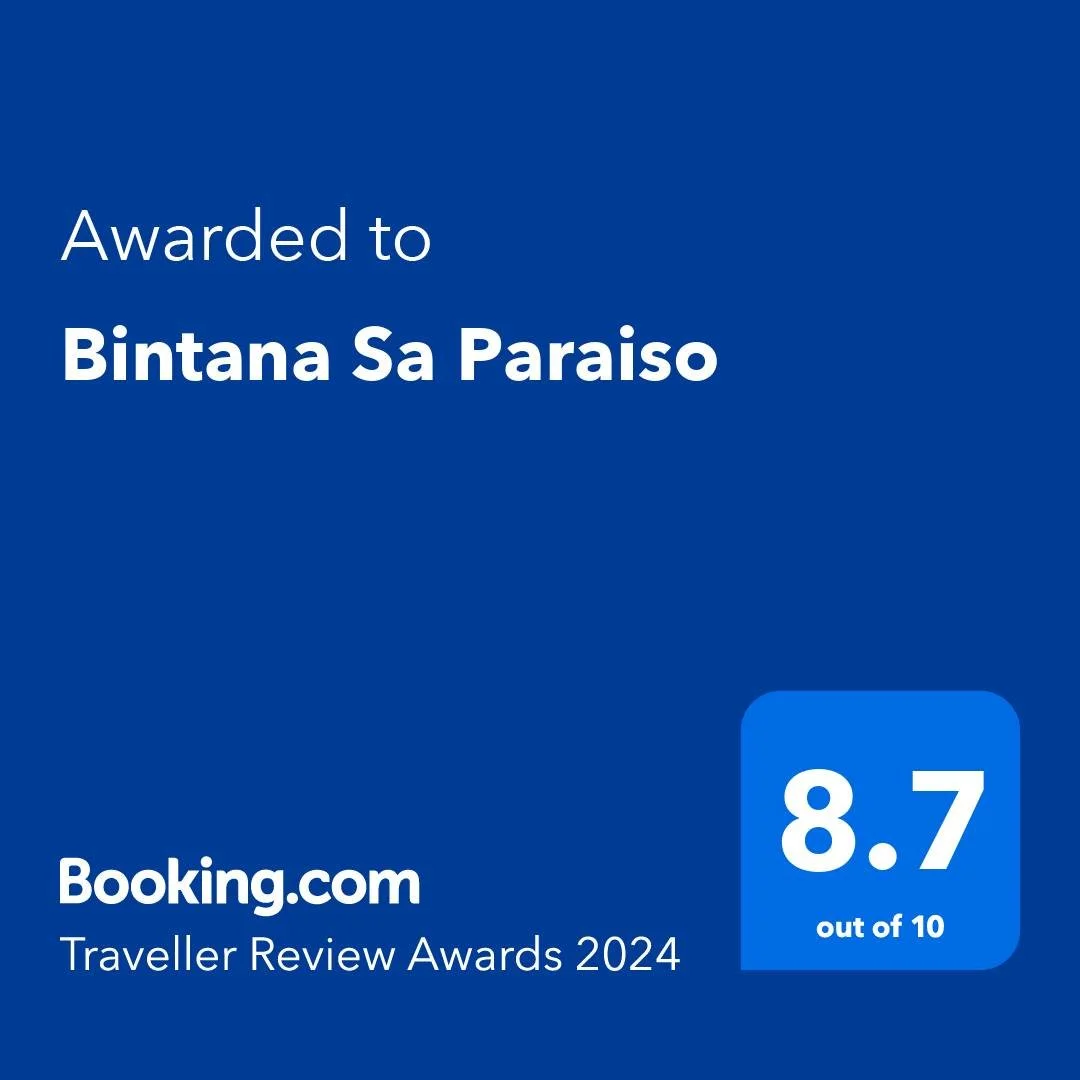 Another Winning Year for Bintana sa Paraiso! 

We are thrilled to announce that Bintana sa Paraiso has won the Traveller Review Award 2024 from Booking.com! 🏆✨

This award is a testament to the hard work and dedication of our entire team, who go abo