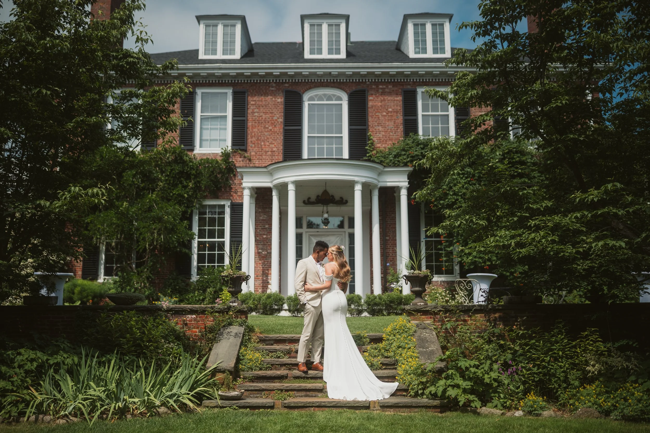 long hill estate wedding portrait