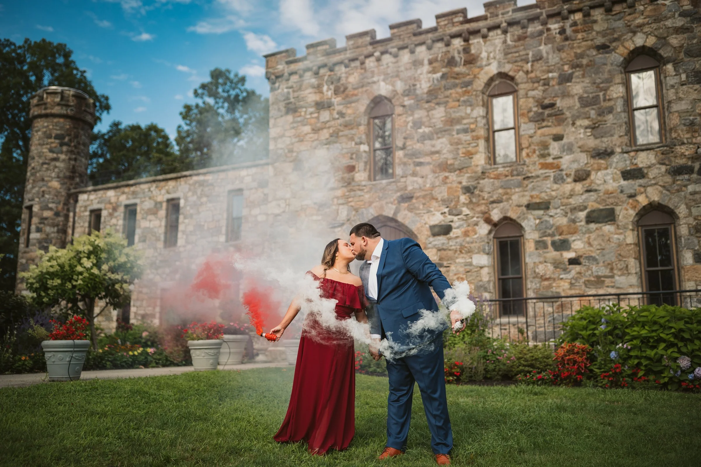 Victoria + Michael's engagement - Winnekenni Castle, Haverhill MA