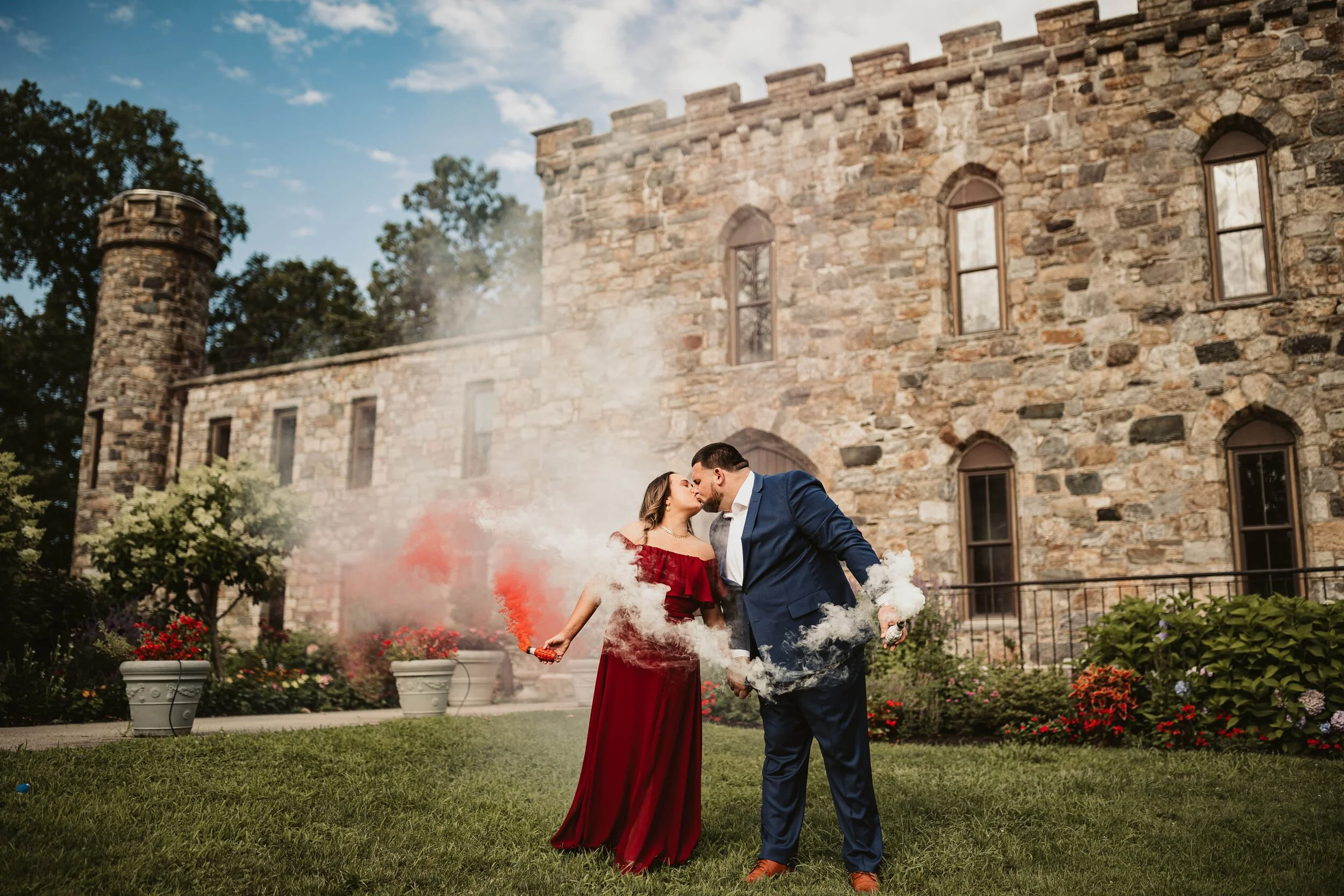 Victoria + Michael's engagement - Winnekenni Castle, Haverhill