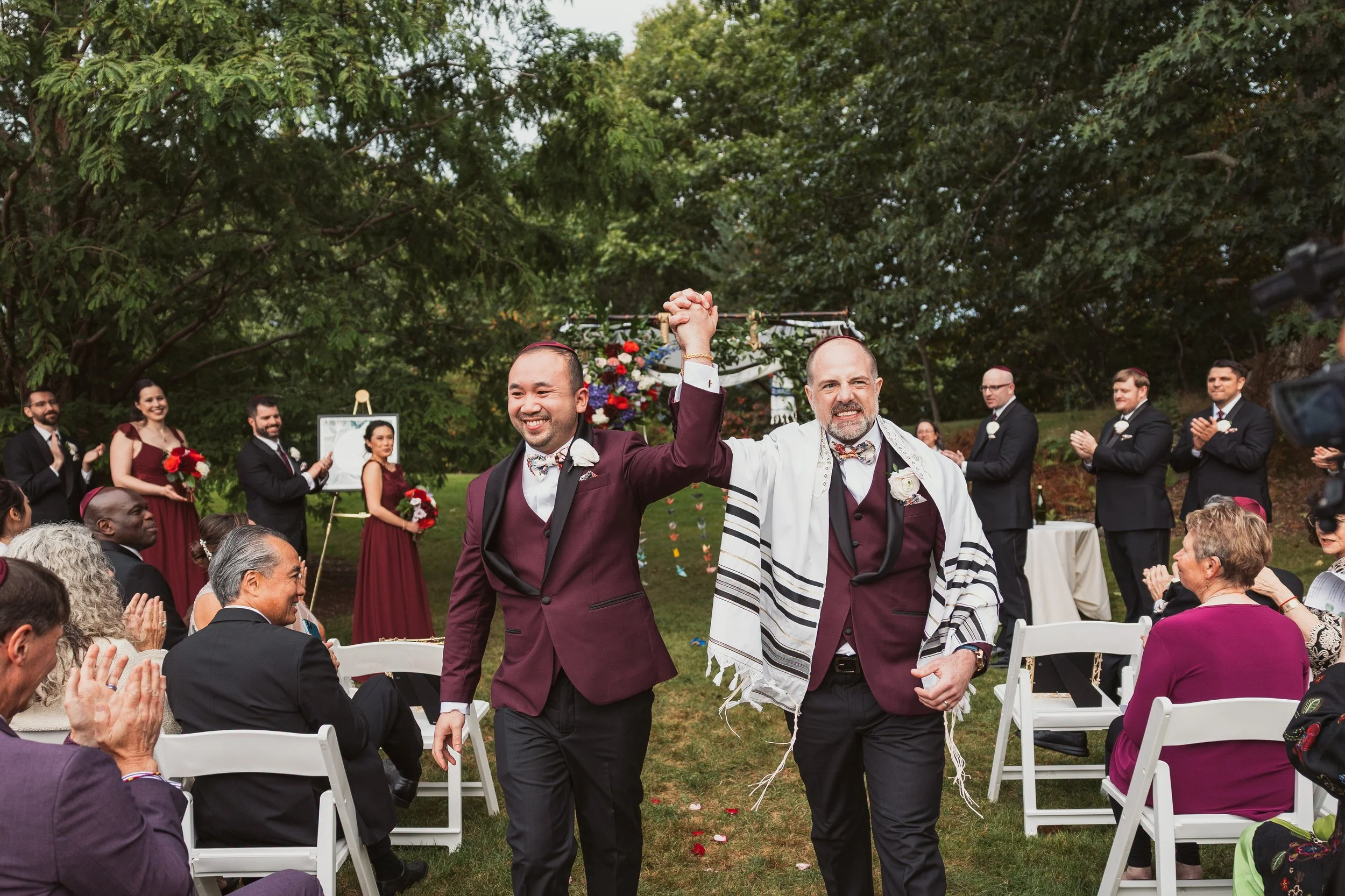lawn wedding ceremony recessional