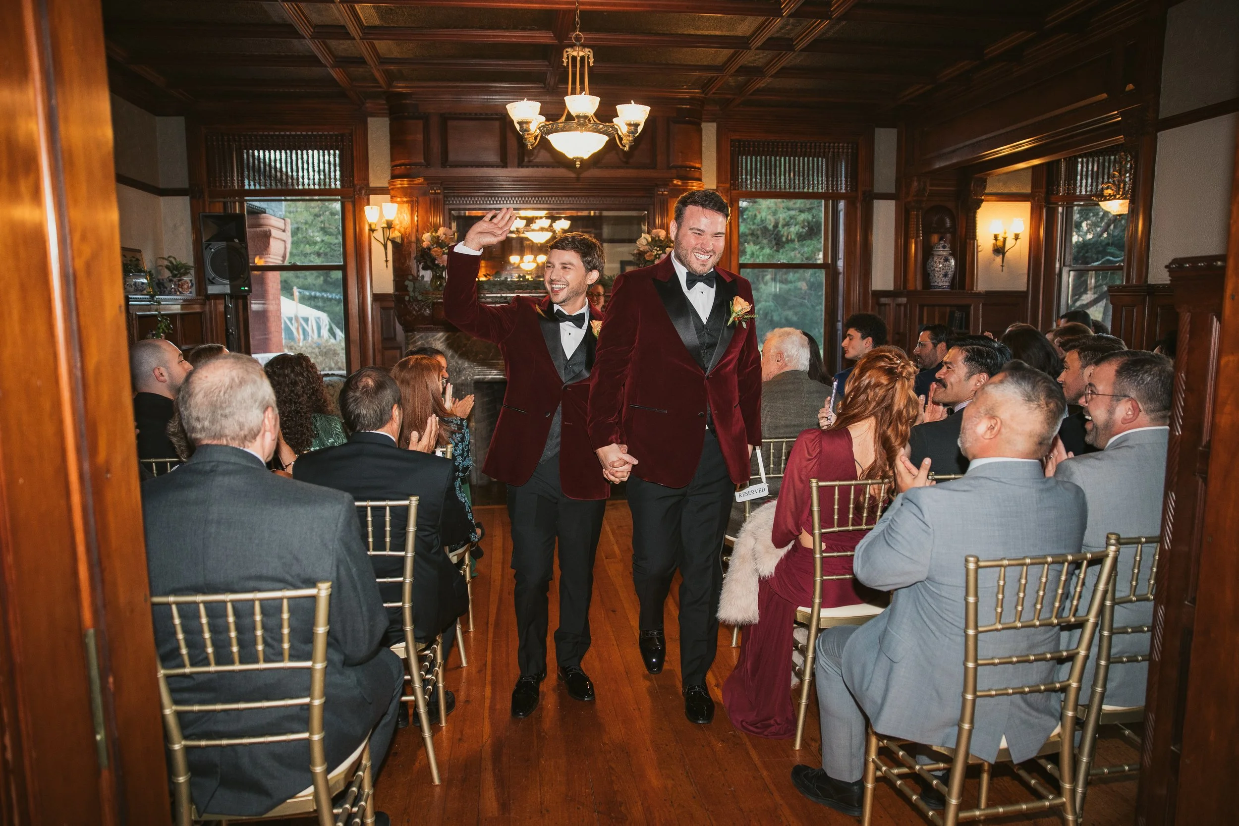 wedding recessional two grooms