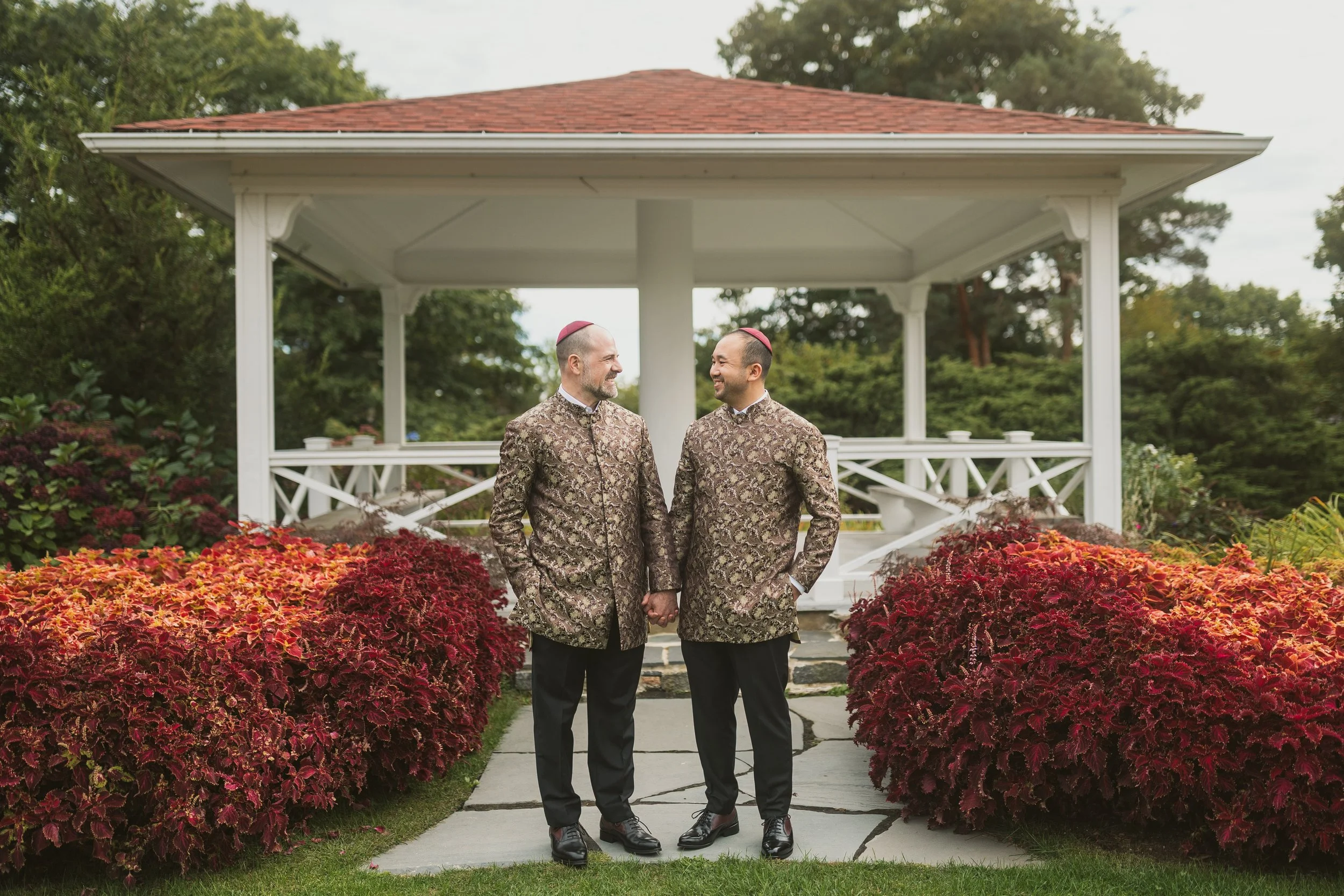 wentworth by the sea two grooms wedding portrait
