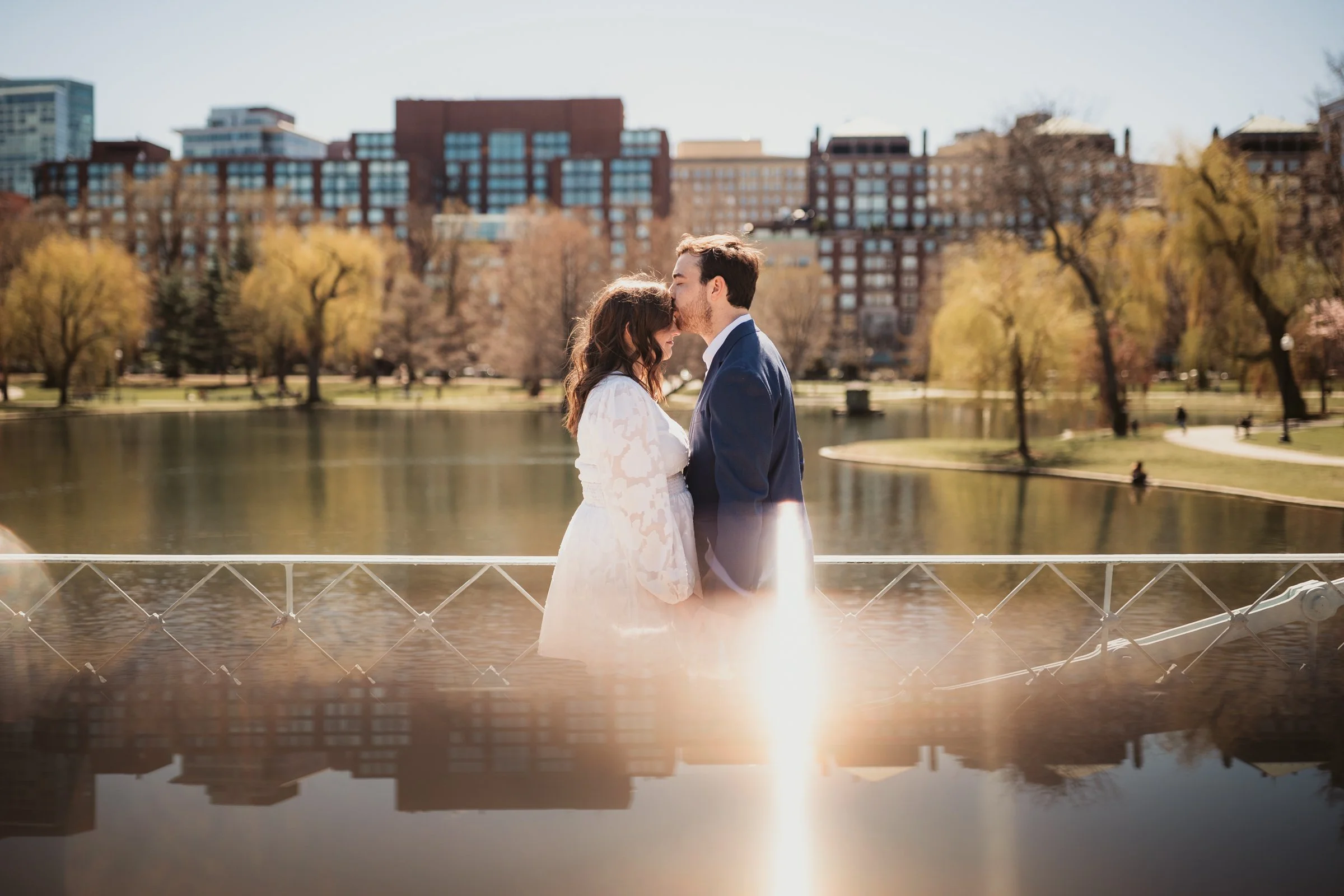 Mara + Brad - Boston Public Garden, Charles River and Beacon Hill Engagement Session