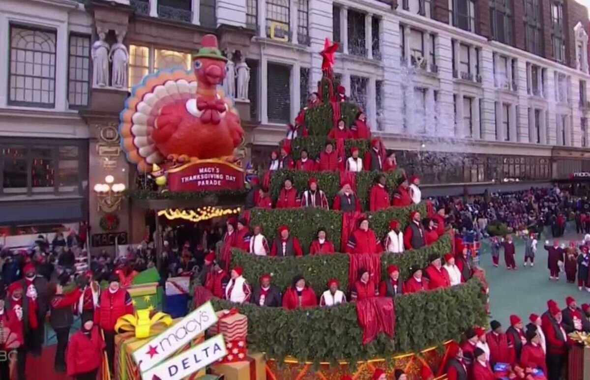 MACY'S SINGING CHRISTMAS TREE - Thanksgiving Day Parade - NBC/TV