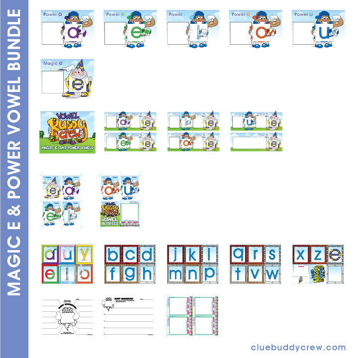 MAGIC E AND POWER VOWEL BUDDY BUNDLE - DIGITAL DOWNLOAD