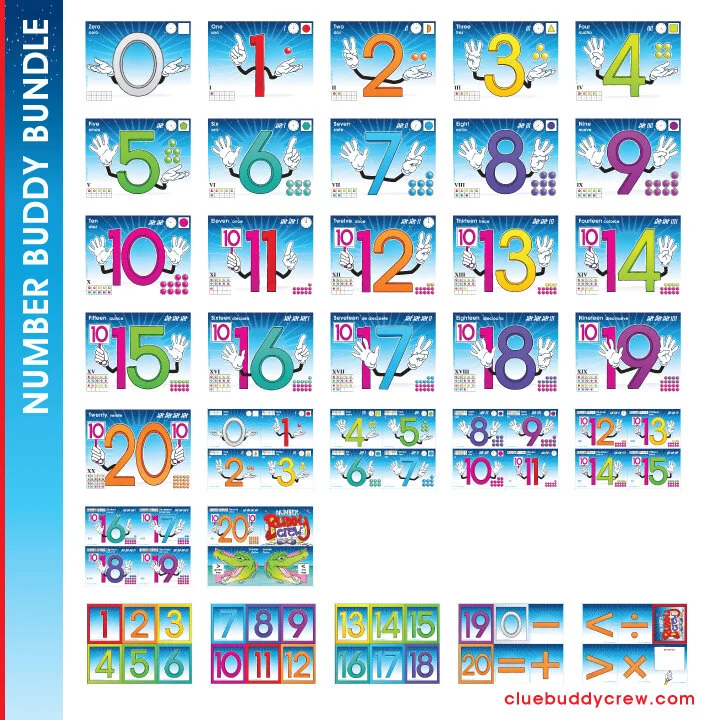 NUMBER BUDDY BUNDLE (NUMBERS 0-20) - DIGITAL DOWNLOAD