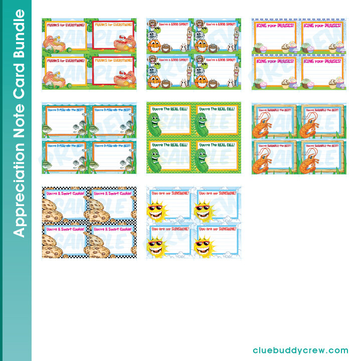 APPRECIATION NOTE CARD BUNDLE - DIGITAL DOWNLOAD