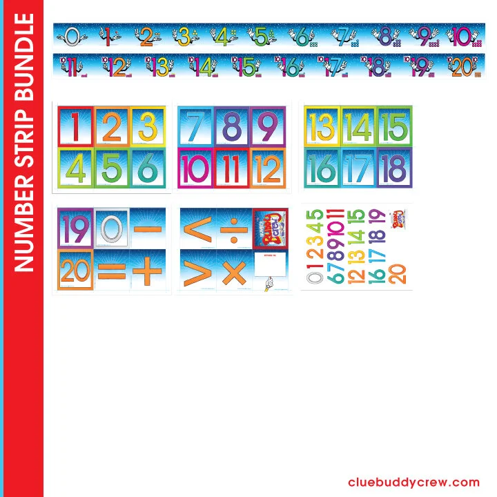 NUMBER LINE STRIP BUNDLE - DIGITAL DOWNLOAD