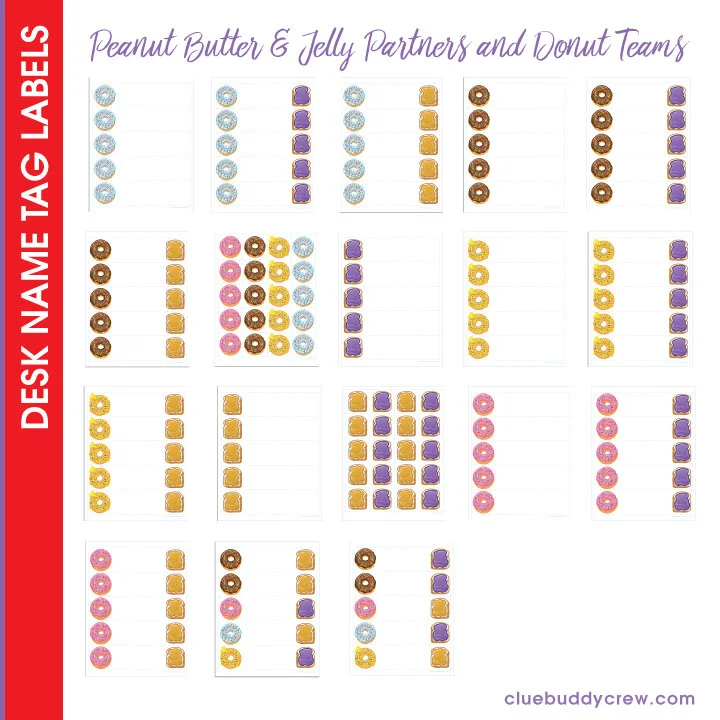 DESK NAME LABELS - DIGITAL DOWNLOAD