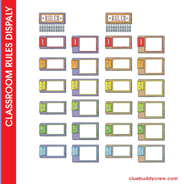 CLASSROOM RULES DISPLAY - DIGITAL DOWNLOAD 