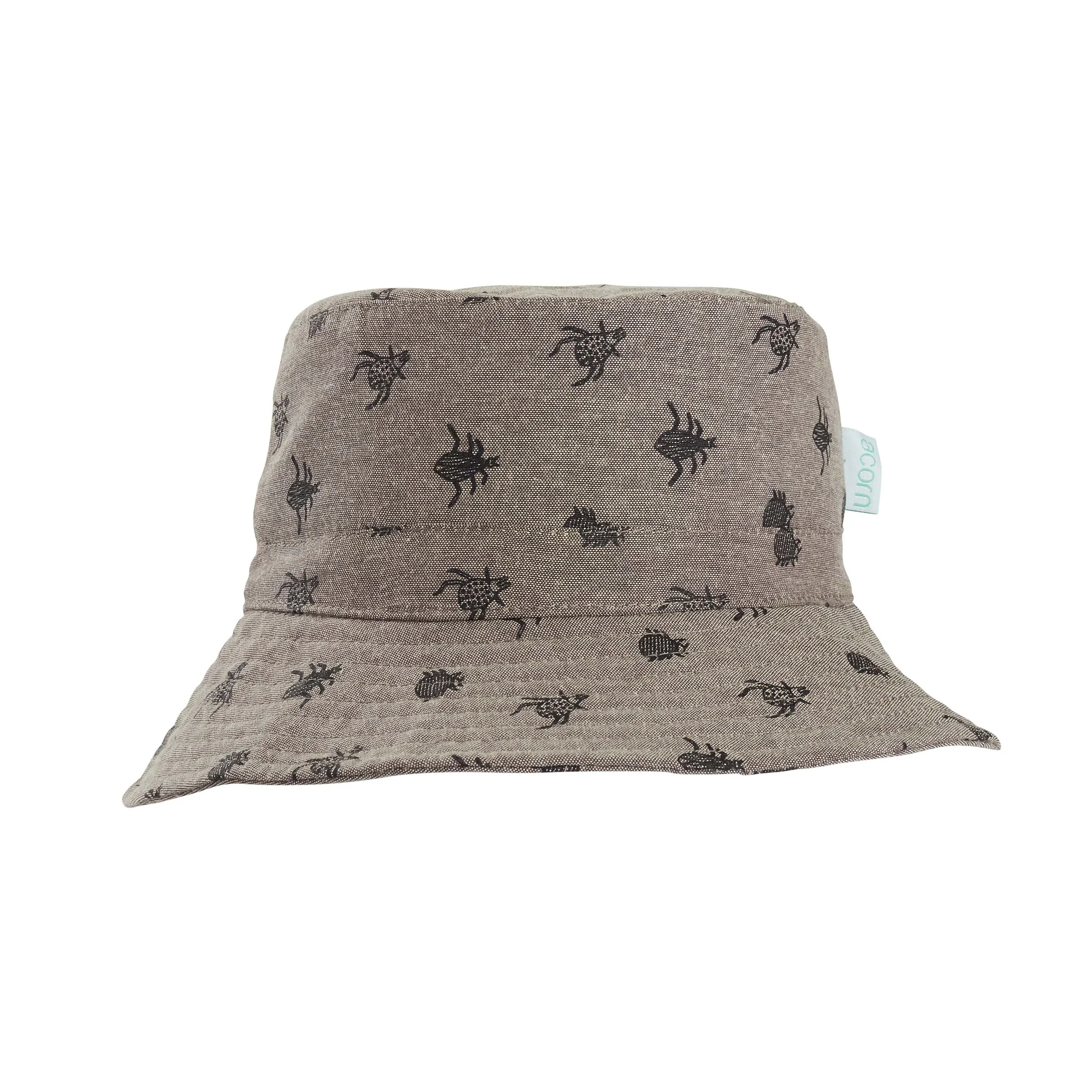 Astor Accessories Baby Boys Chambray Reversible Bucket Sun Hat
