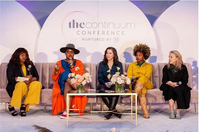 THE CONTINUUM CONFERENCE 〰️ @thecontinuumconference - November 3rd, 2019 
Stay tuned for 2020 announcement coming soon! 
_
On the main stage! Flashback to an incredible panel about periods! 
_
Unleashing Your Period Power: Leaning into the Menstrual 