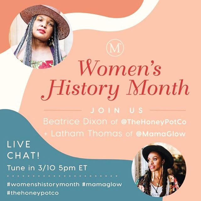 Glow Power- Tonight at 5pm ET @glowmaven went LIVE with  @iambeadixon, founder of @thehoneypotco! They covered vaginal and vulva care, explored the origins of The Honey Pot, talked about entrepreneurship and capital funding barriers for black and bro