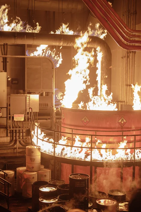 63B factory setting engulfed in flames.jpg