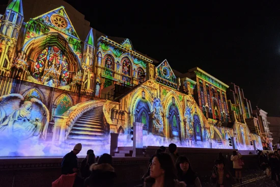 61B large building with projection of art.jpg