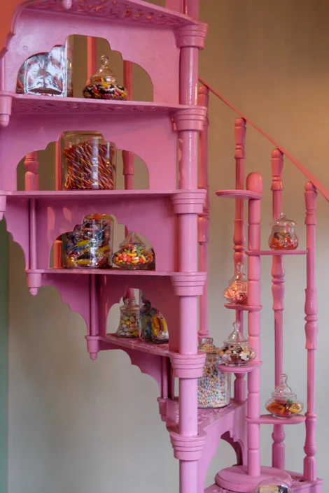 11B stairwell with candy jars on each step.jpg