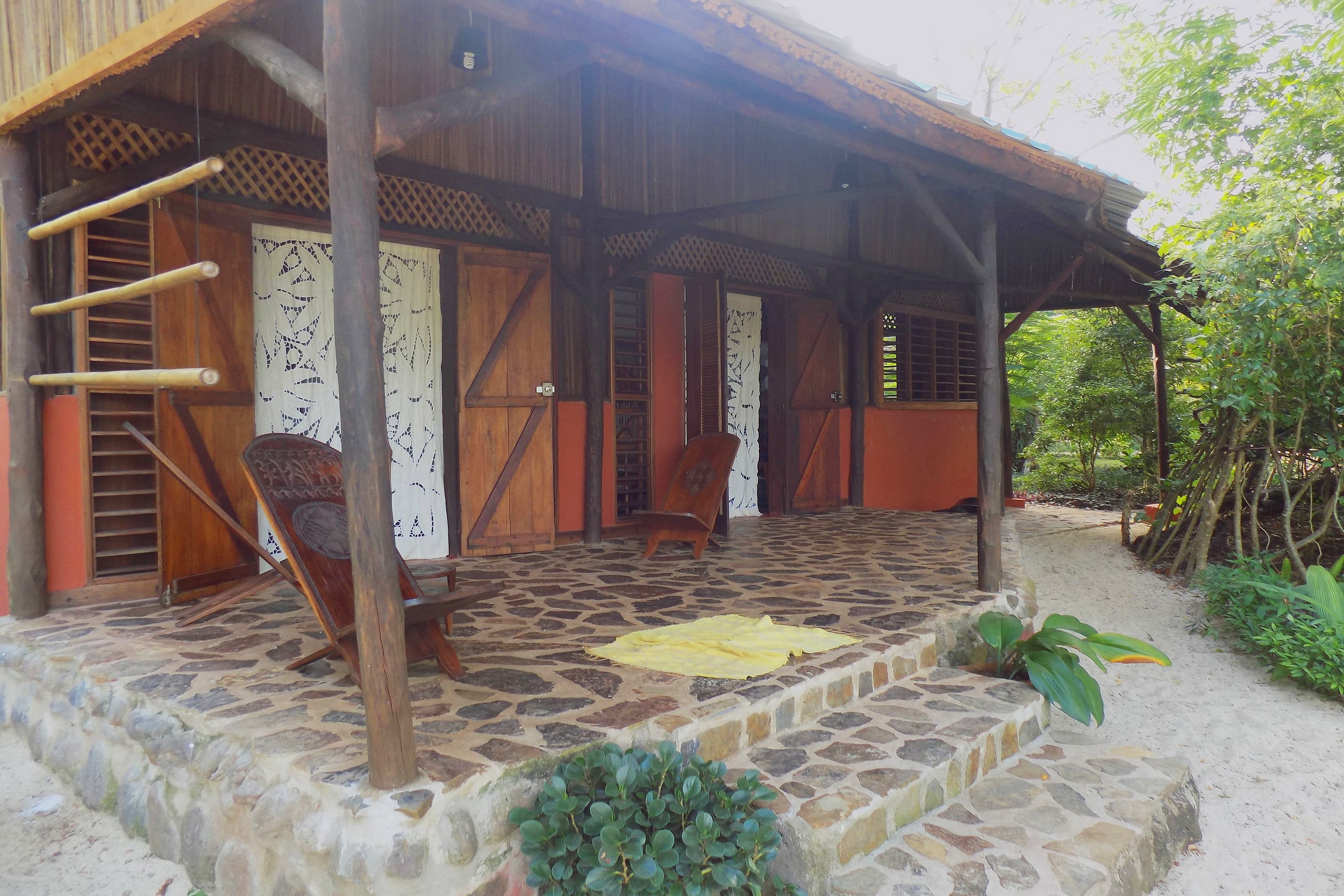 Madiro bungalow seen from the beach