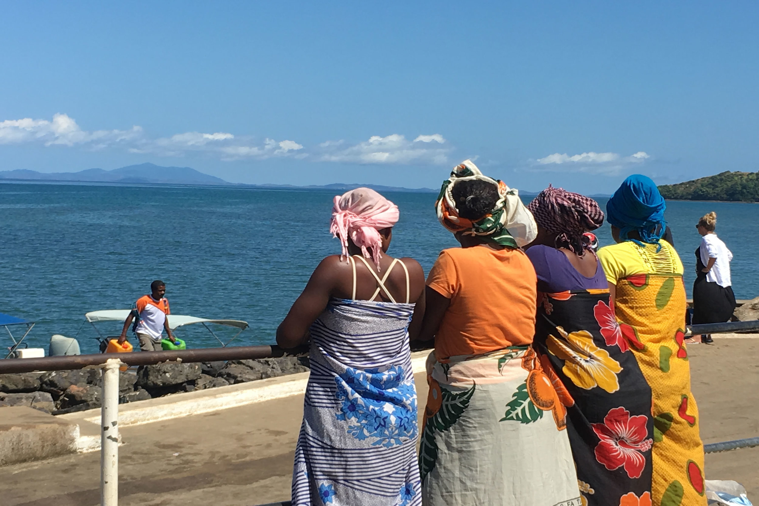 Malagasy ladies at the port