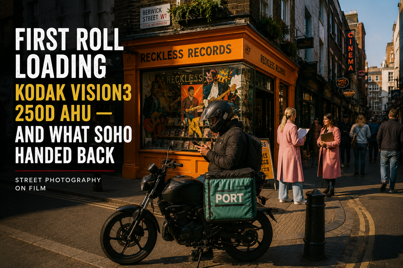 First Roll Loading Kodak Vision3 250D — and what Soho handed back