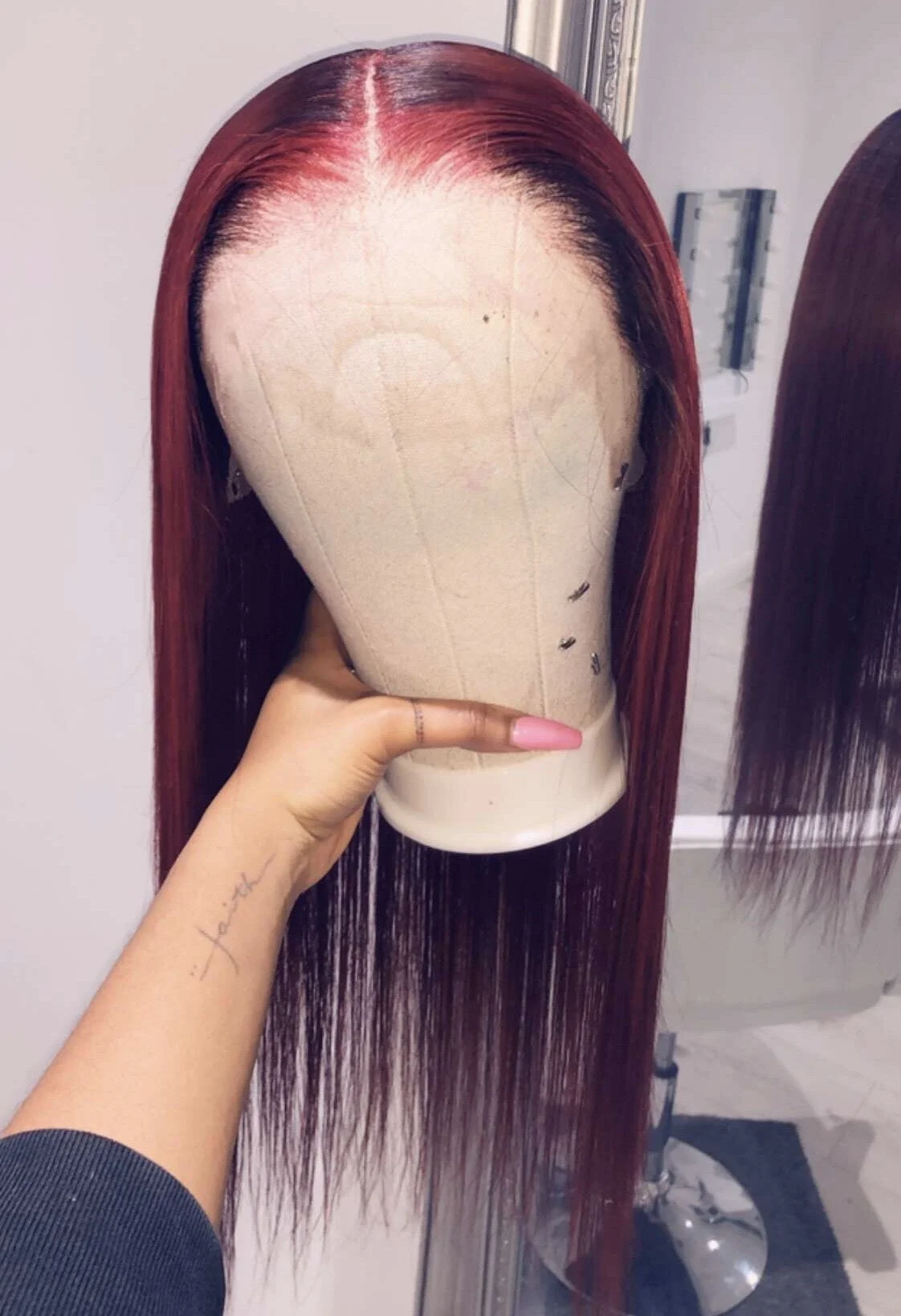 The Burgundy with red birthmark unit 